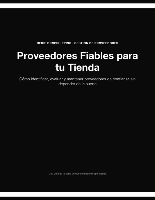 Proveedores Fiables para tu Tienda